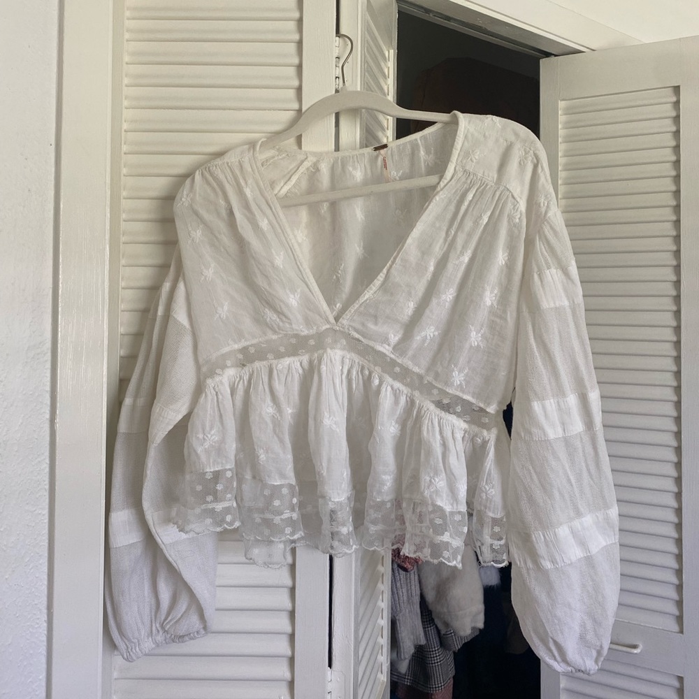 Free People white blouse